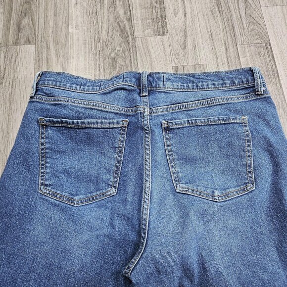 Gloria Vanderbilt Boyfriend Jeans Womens 10 Blue Medium Wash Mid Rise Stretch - Picture 2 of 10